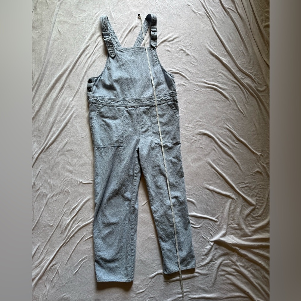 Women's Light Blue Denim Overalls - Size S/M